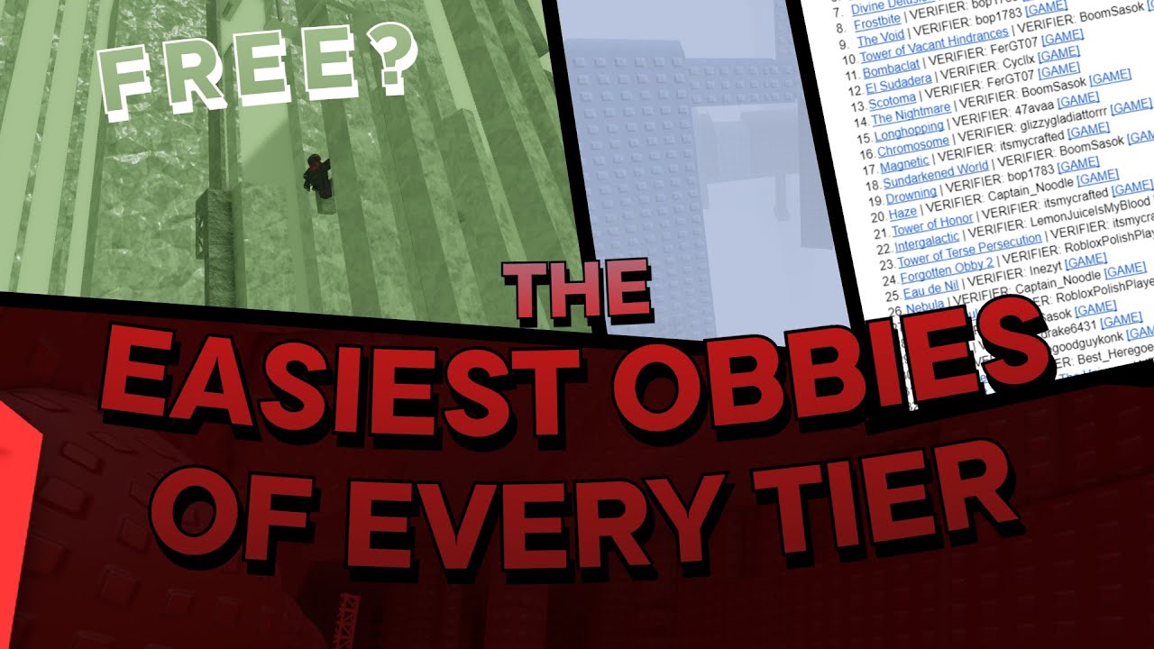 The EASIEST Obby Of Every Tier