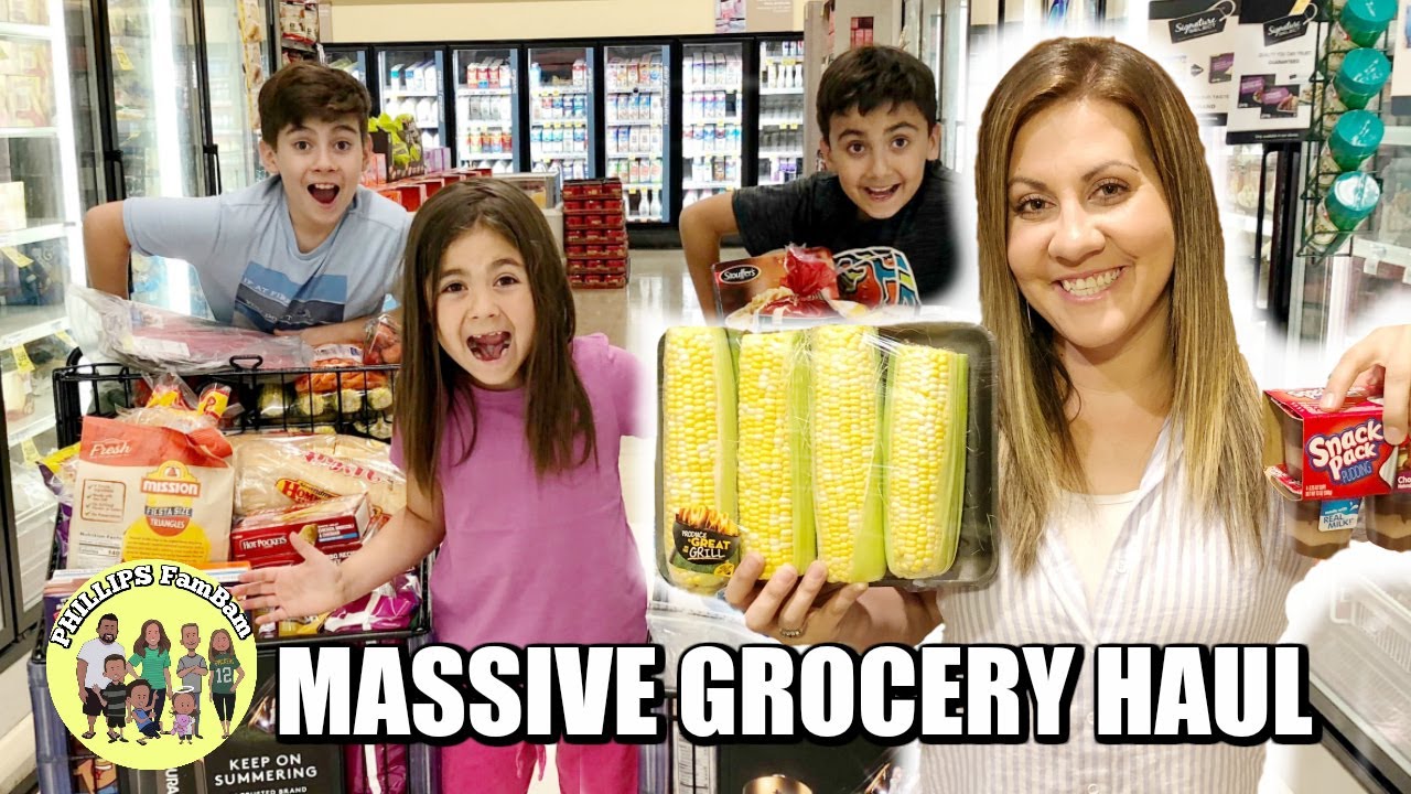 MASSIVE VONS GROCERY HAUL | TAKING KIDS SHOPPING ON A HUGE GROCERY HAUL