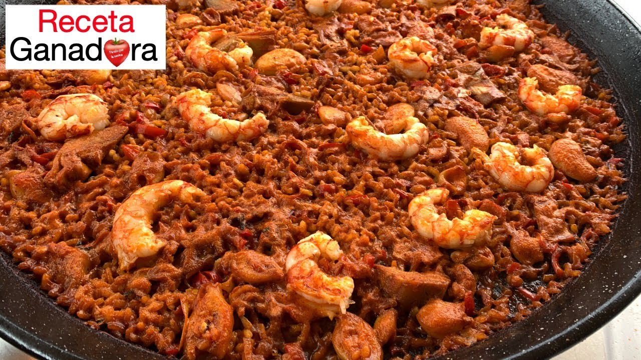 Paella de chipirones y gambones | Receta ganadora