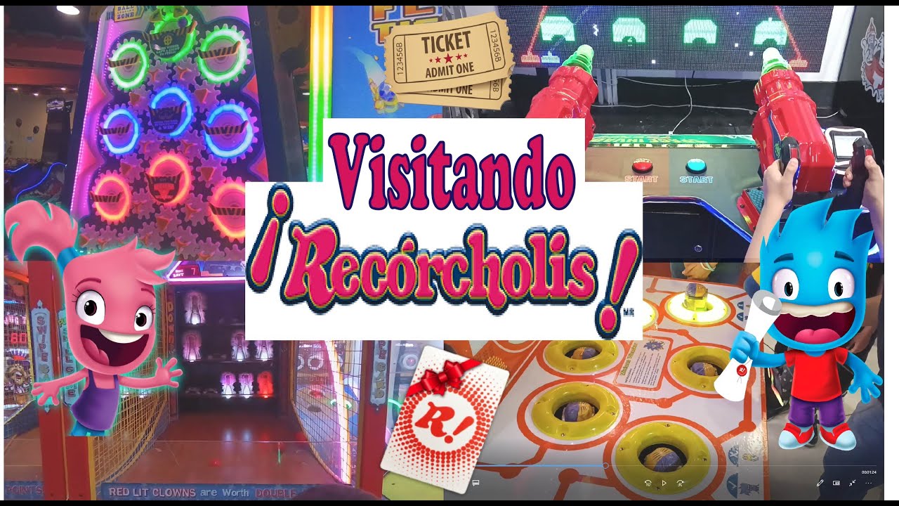 Visita a Recorcholis 🎰 Maquinitas, videojuegos y juegos de destreza de ¡Recorcholis! 🎮 Tickets