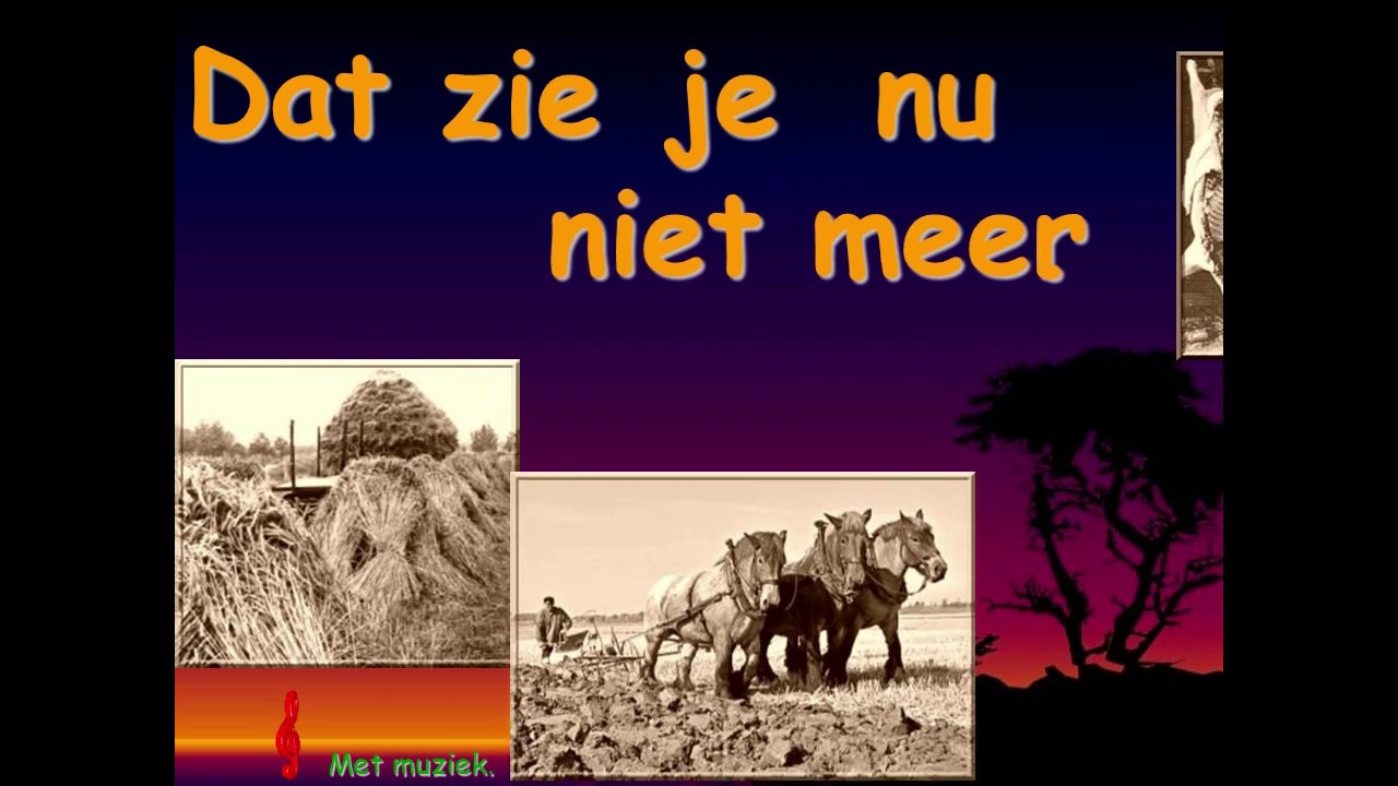 zoals vroeger komt het niet weer terug