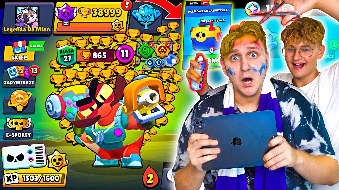 🏆WBIJAM 39 000 PUCHARK&Oacute;W, a BRAT mnie 🅳🅴🅽🅴🆁🆆🆄🅹🅴 w BRAWL STARS!🤬 *MEGA BOXY ZA DARMO!*