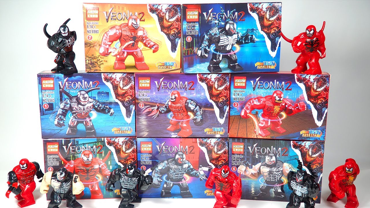 LEGO Venom Let There Be Carnage | Venom and Carnage Waist can Rotate 360˚ Unofficial Lego Big figure