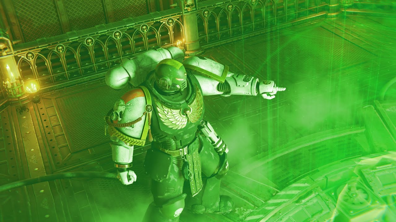 One brother strikes from the sky, the other lays waste on the ground. - Space Marine 2 PvE Gameplay