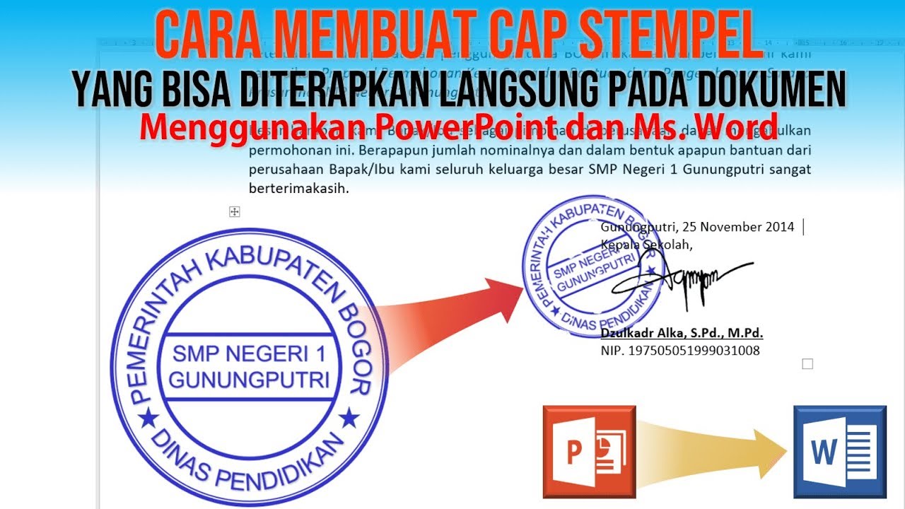 Cara Membuat Cap Stempel dengan PowerPoint