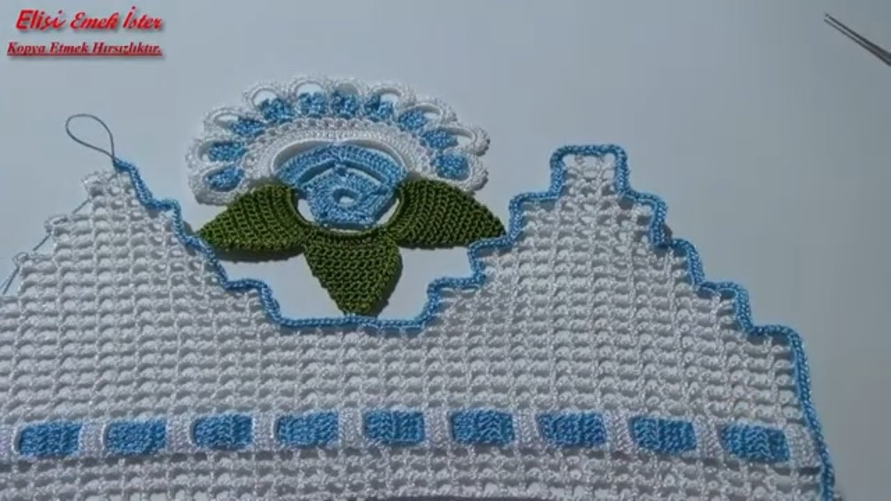 Tığ oyası ile yeni tasarım AĞIR havlu kenarı modelim sizlerle! 188.örnek