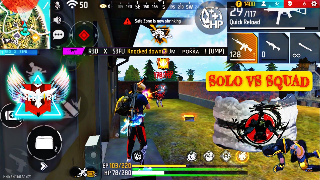 Solo vs squad , Ce  meci 😳