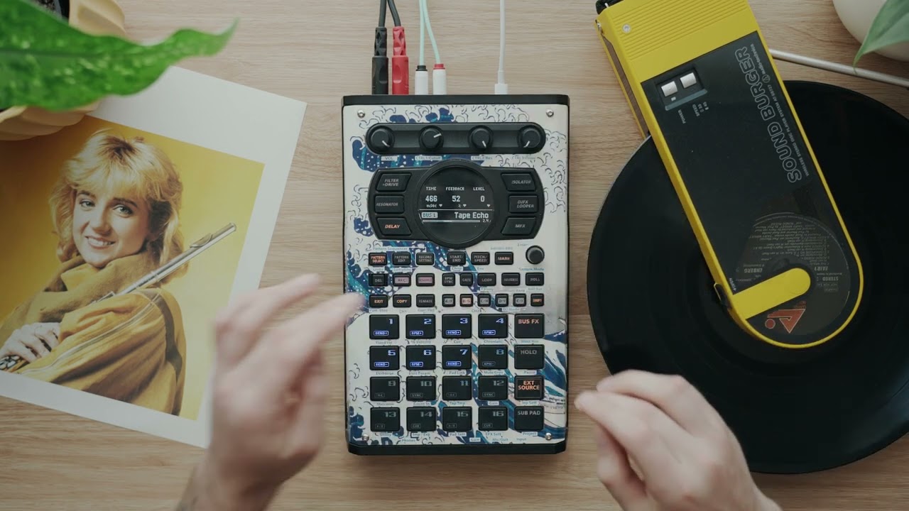 Flipping a $2 Vinyl from Japan | Flute Jam | Sound Burger and SP404mk2