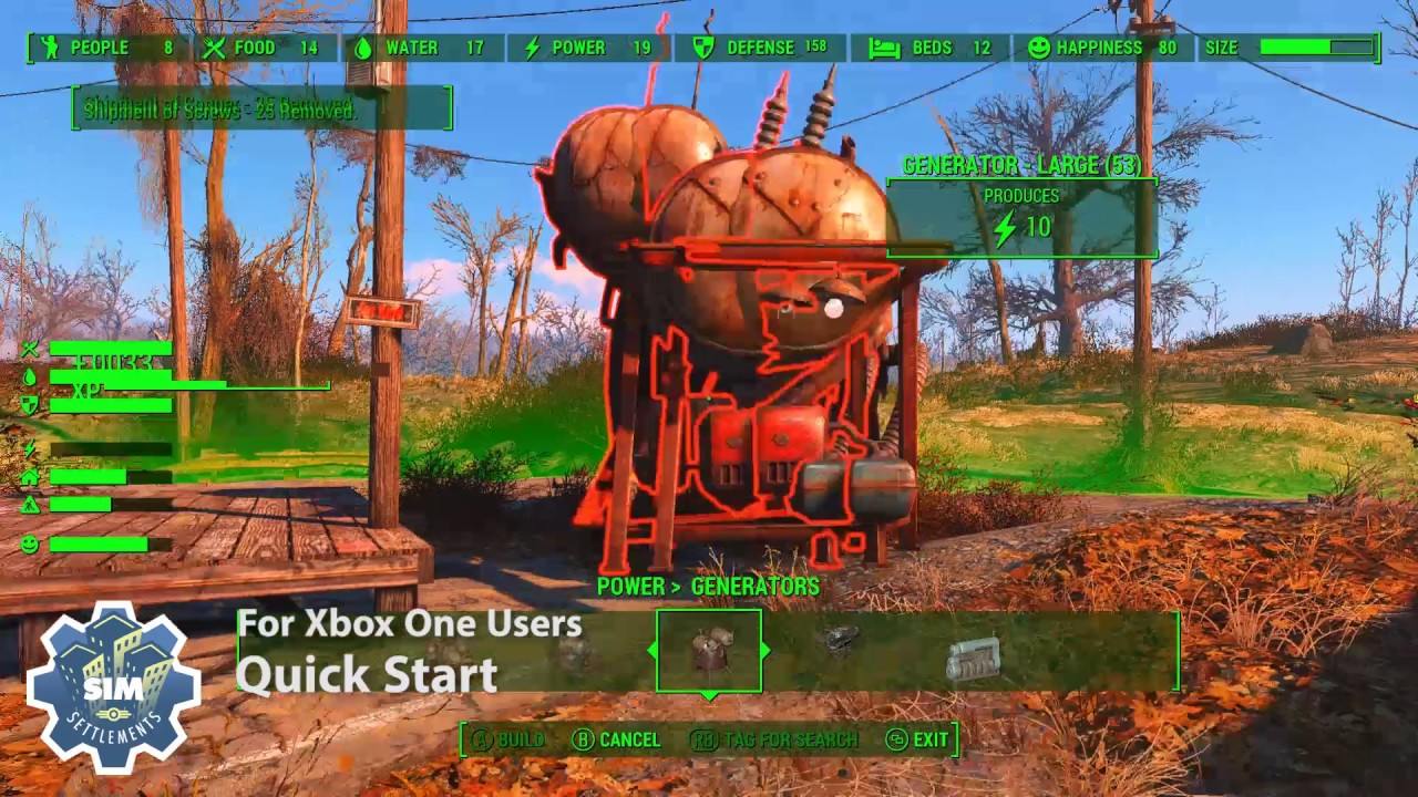 Sim Settlements: Xbox Quick Start