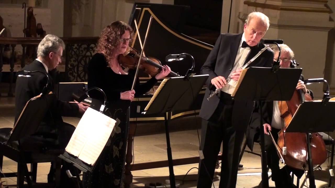 Bach Brandenburg Concerto No5 played by William Bennett & Lorraine McAslan