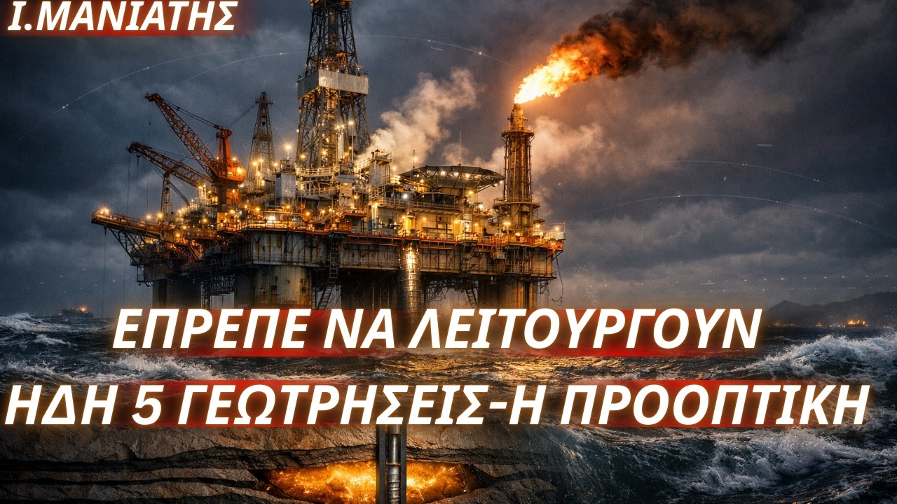 Ιωάννης Μανιάτης:Στην Ελλάδα έπρεπε να λειτουργούν 5 πλατφόρμες εξόρυξης-Η προοπτική των κοιτασμάτων