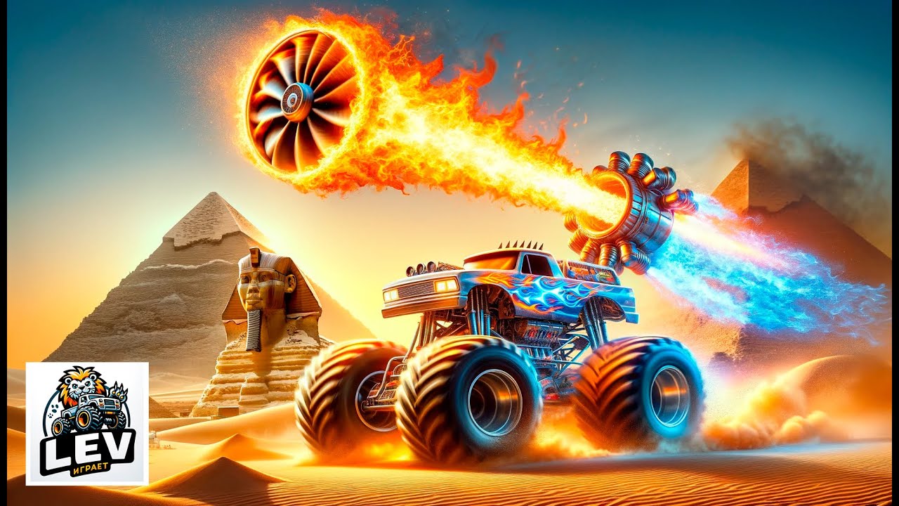 Лев играет в Mad Monster Truck Challenge