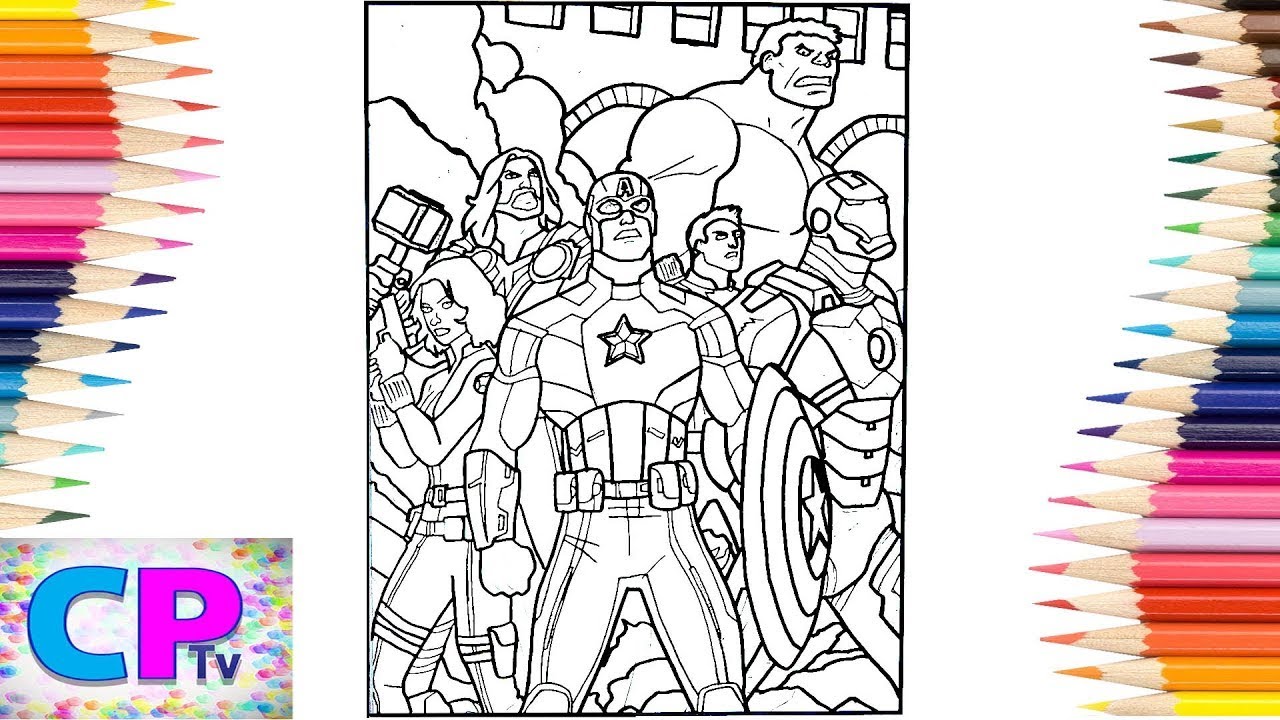 Avengers Coloring Pages/All Superheroes in Action/Justin Gamana & SVG - Universe [COPYRIGHT FREE]