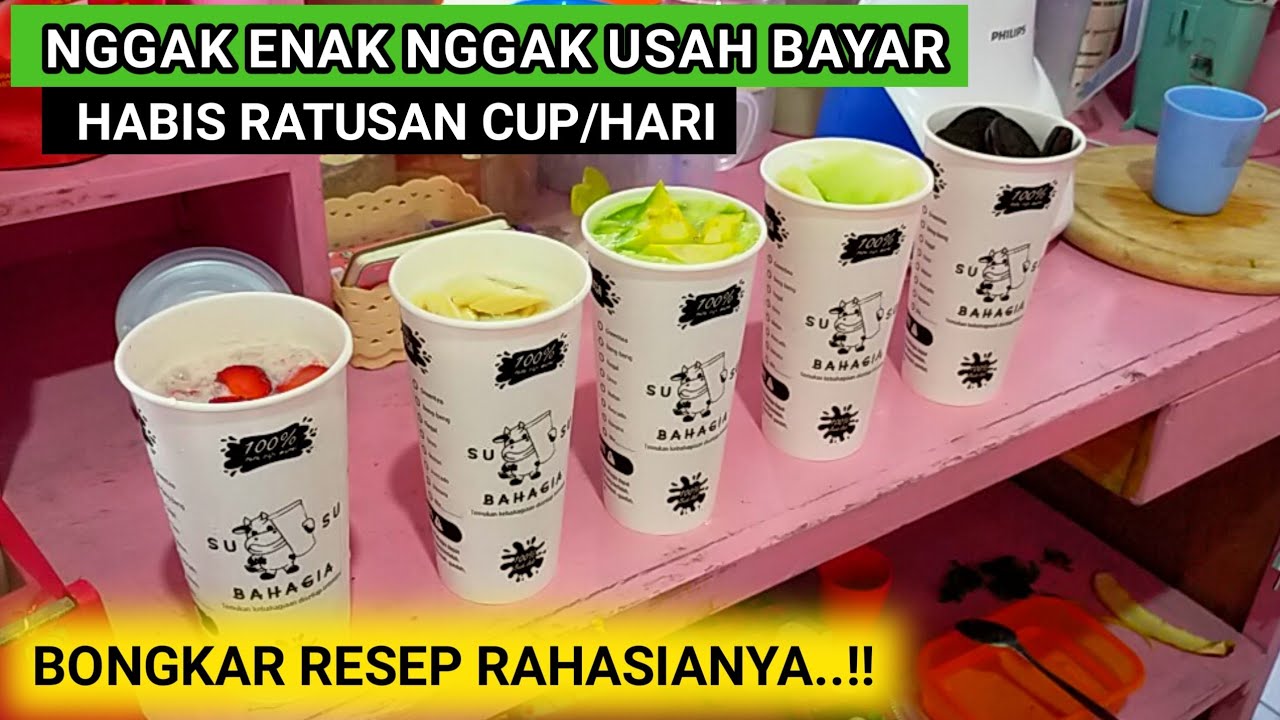 CUMA JUALAN JUS DI BIKIN KEKINIAN, BUKA 3 MINGGU HABIS RATUSAN CUP/HARI, NGAK ENAK NGAK USAH BAYAR!!