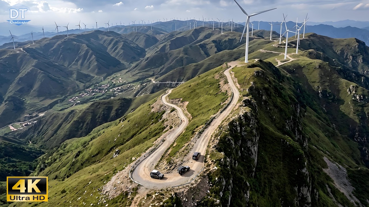 Thrilling Cliff Roads and Excellent Campsites in the Clouds 4K HDR - China Scenic Drive