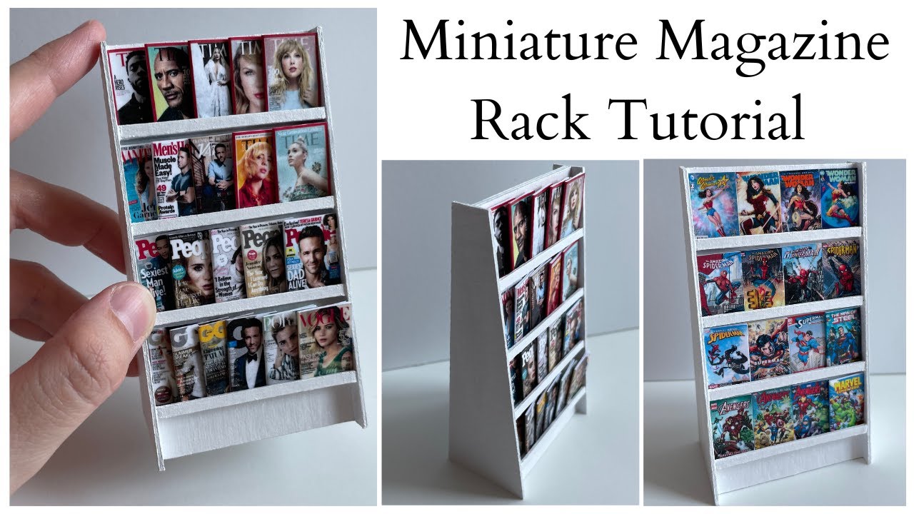 Miniature Magazine Rack Tutorial (Bonus Video)