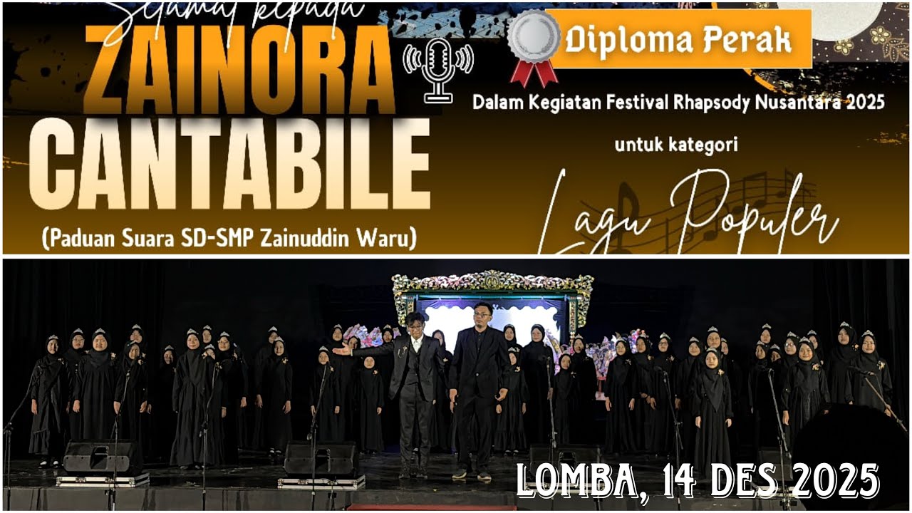 Zainora cantabile ikut lomba rhapsody nusantara