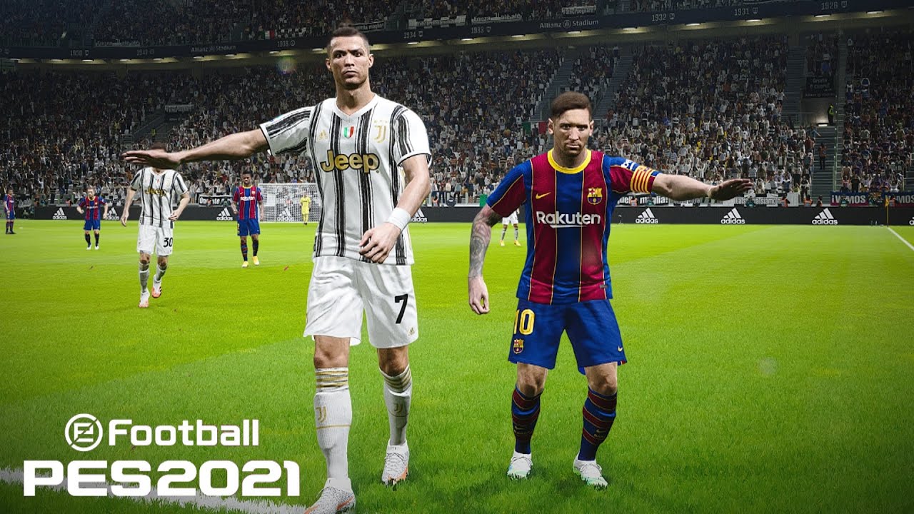 🔥 Реалистичная PES 2021 ● Ювентус против Барселоны - Роналду против Месси ● Трансляция игрового п...