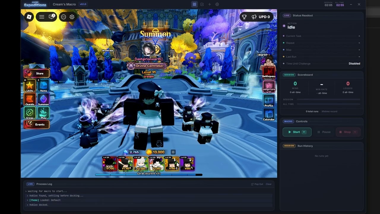 How to Setup Macro | Anime Expeditions with Free Cream's Macro