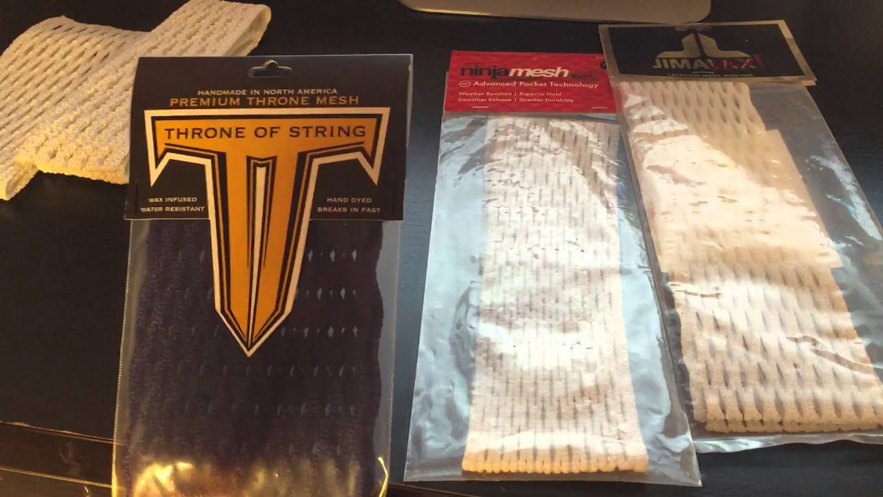 Types of lacrosse mesh for new players