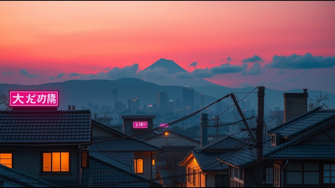 Late Night Rain in a Small Japanese Town 🌙 Lofi Beats for Study, Sleep & Relax