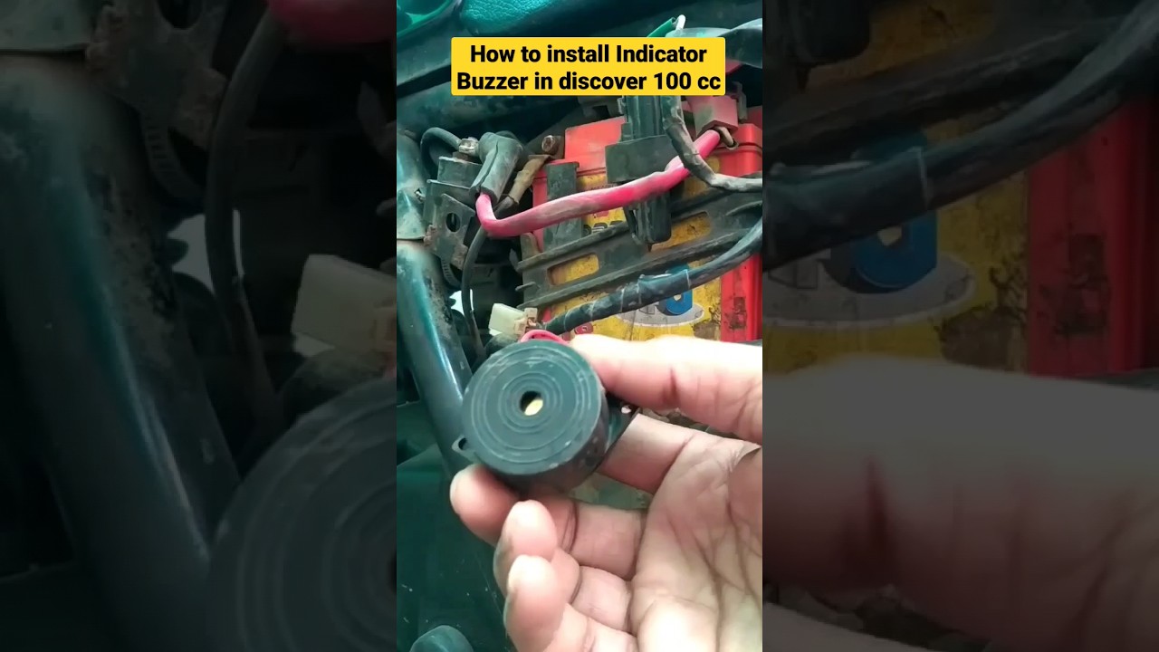 How to install Indicator Buzzer in discover 100 cc #viral #shorts