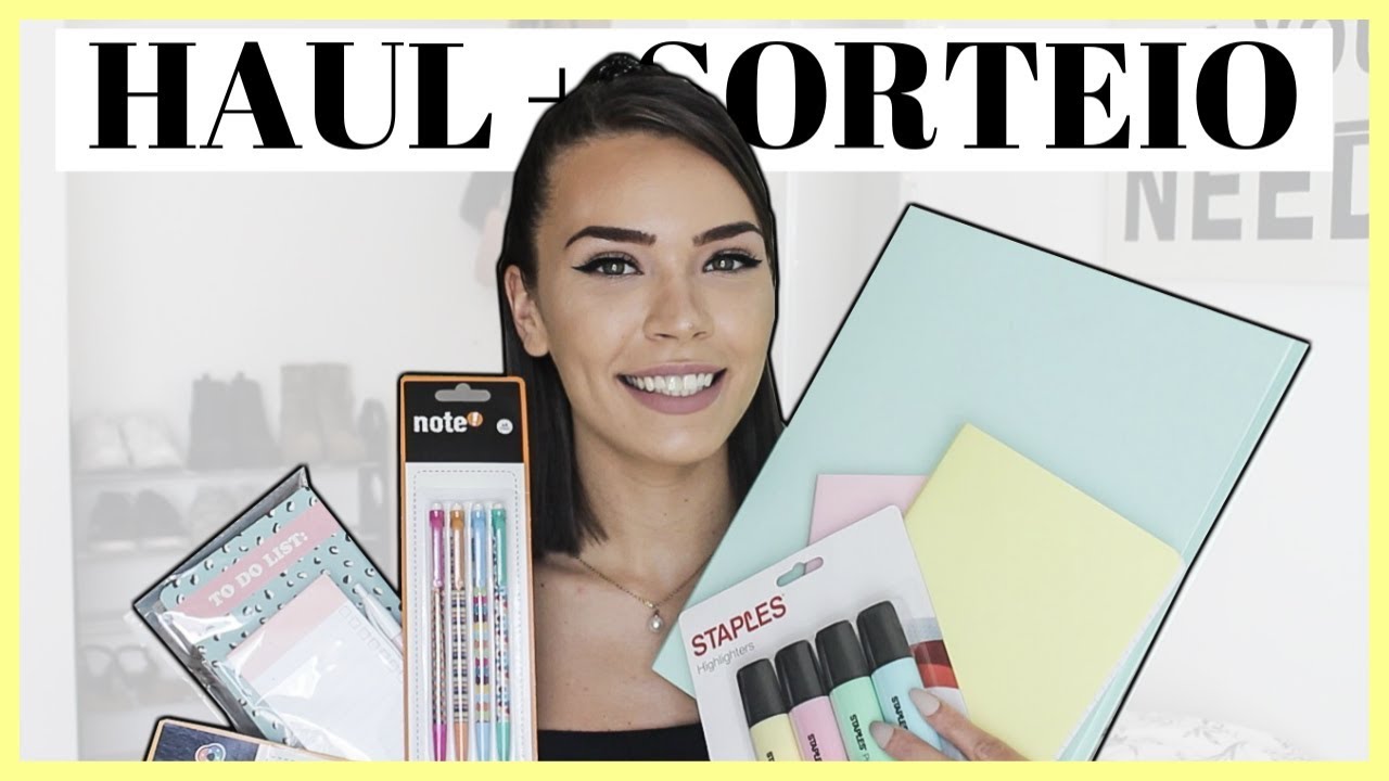 REGRESSO ÀS AULAS Ep. 1 : HAUL DE MATERIAL ESCOLAR + SORTEIO | Joanna Pratas