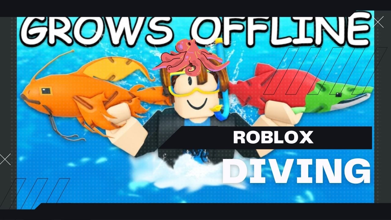 🦑I PLAYED DIVING AND FISHING🦑