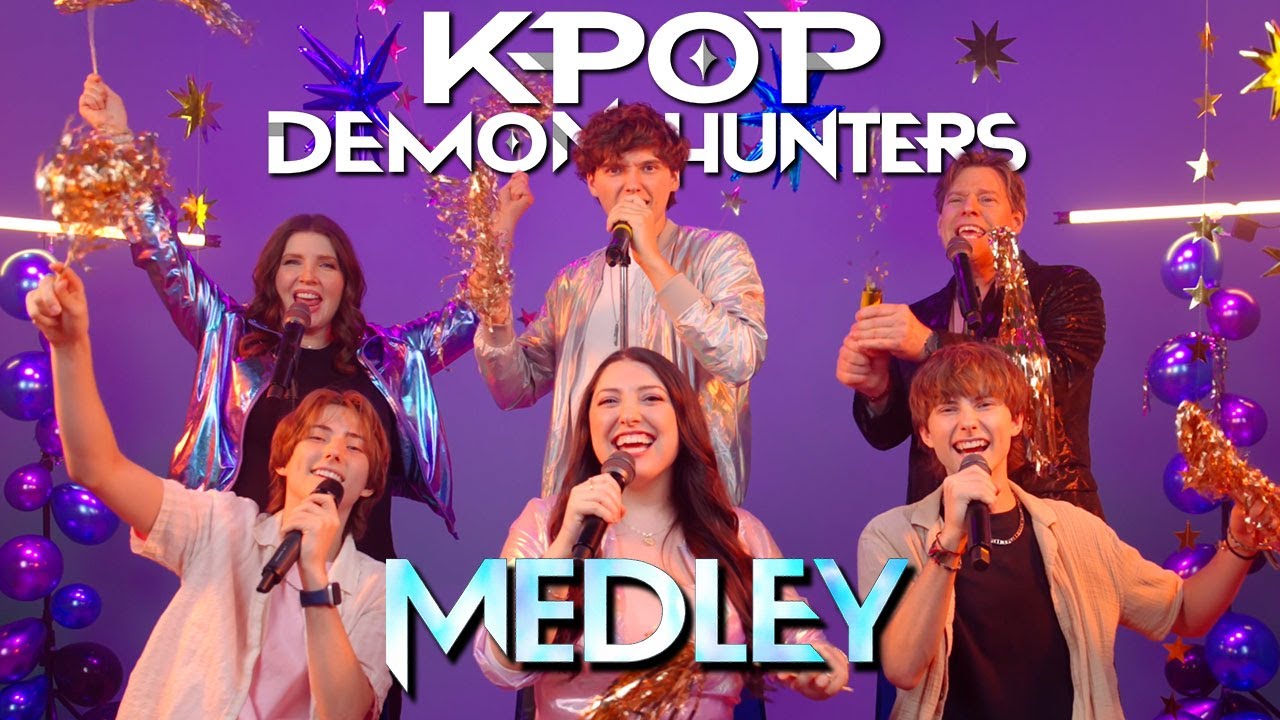 Kpop Demon Hunters Movie Medley l Music Video Cover l Sharpe Family Singers ✨🎤