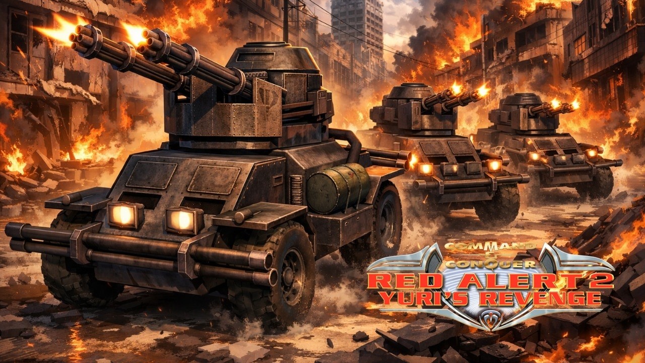 Red Alert 2: The New Fort | 1 vs 7 Brutal AI | Superweapons [On]