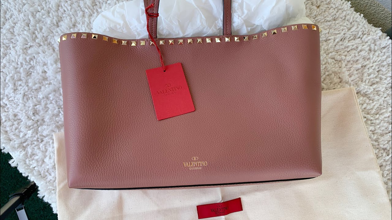 NEW VALENTINO GARAVANI ROCKSTUD SHOPPING BAG SMALL | NEW MODEL