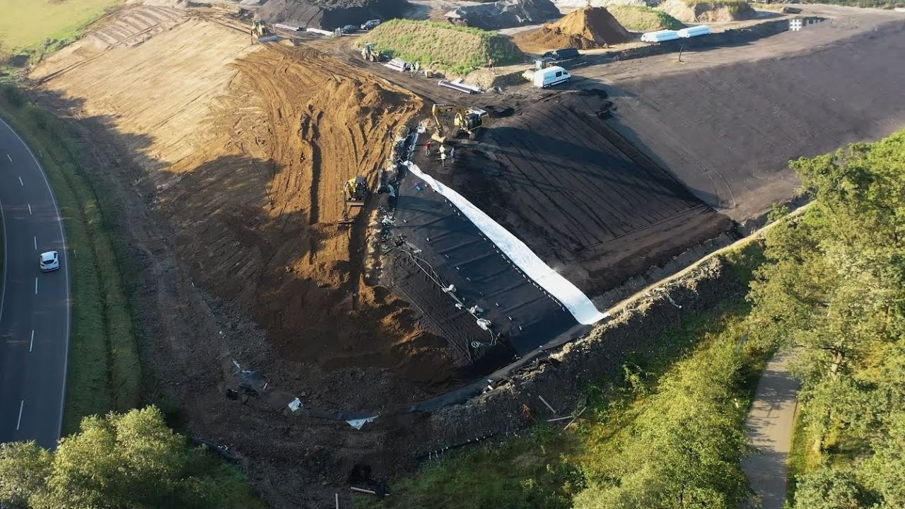 Deponiebau | Geosynthetisches Oberflächenabdichtungssystem