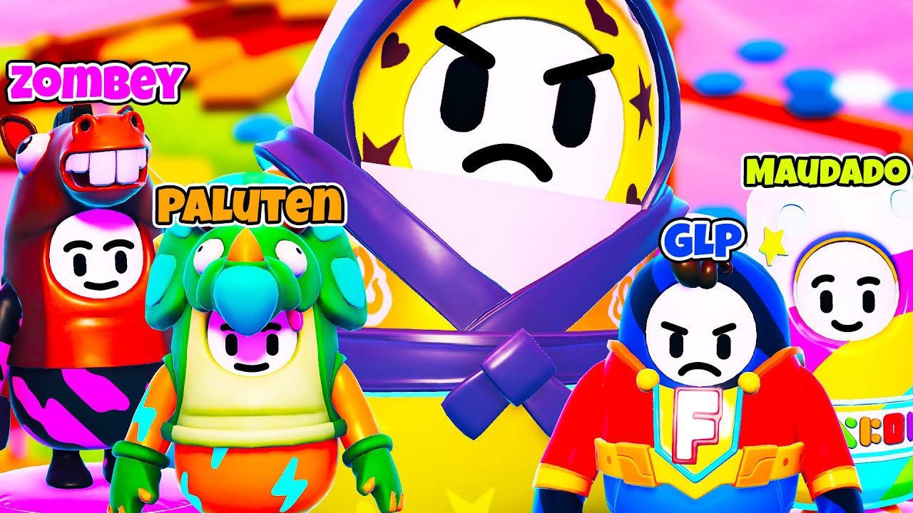 4 YouTuber spielen Fall Guys und einer wird zerstört! ☆ Fall Guys: Ultimate Knockout