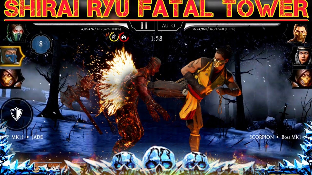 MK Mobile. Fatal Shirai Ryu Tower Battle 200 MADE ME RAGE! This Team SUCKS in Boss Battles.