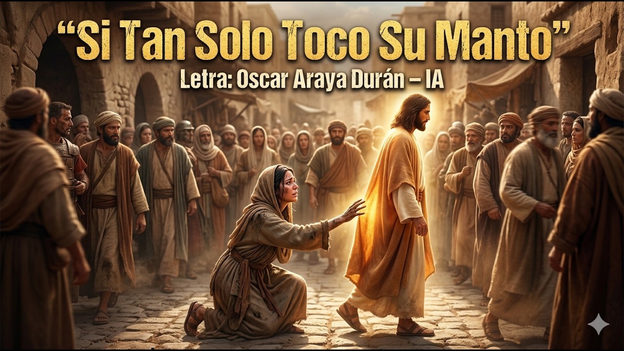 Si tan solo toco su manto / música cristiana.