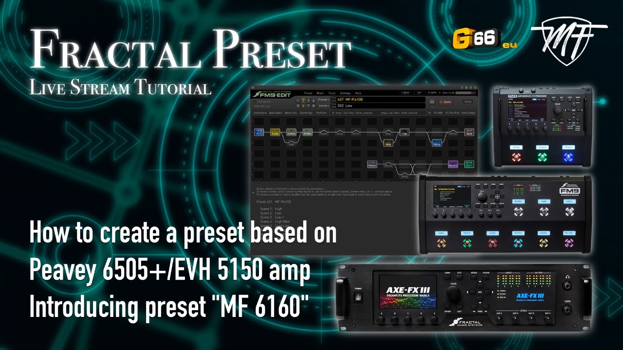 Fractal Preset - how to create a preset based on 6505+/EVH 5150 amp (for FM3/FM9/AXE FX3)