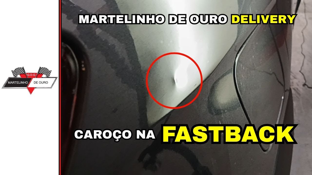 Martelinho de ouro Delivery:  Desamassando Lateral Traseira Fiat Fastback
