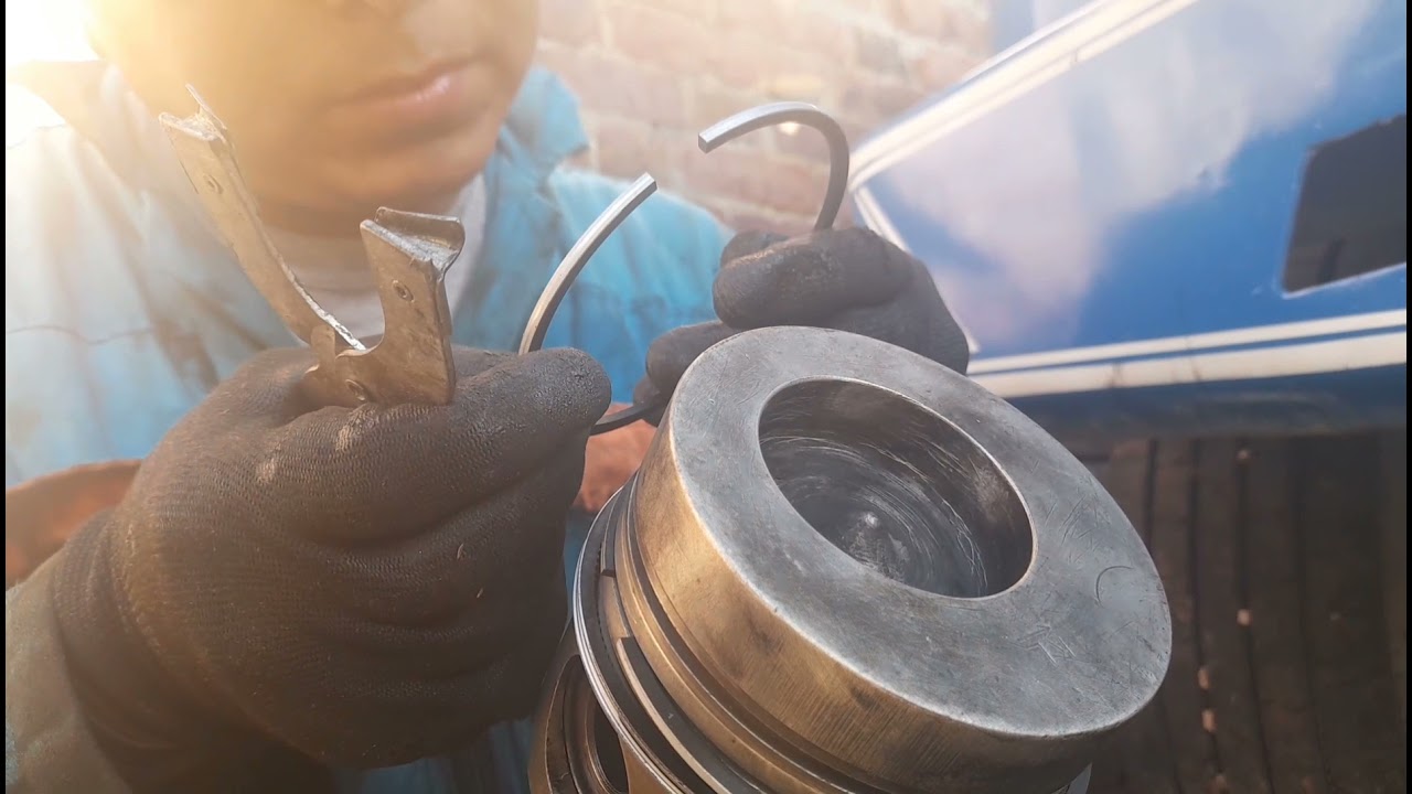 COMO COLOCAR SEGMENTOS O ANILLOS A UN PISTON DIÉSEL