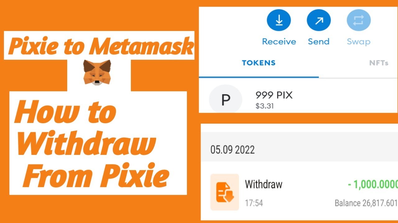 How to withdraw Pix from Pixie app | Send Pix to metamask