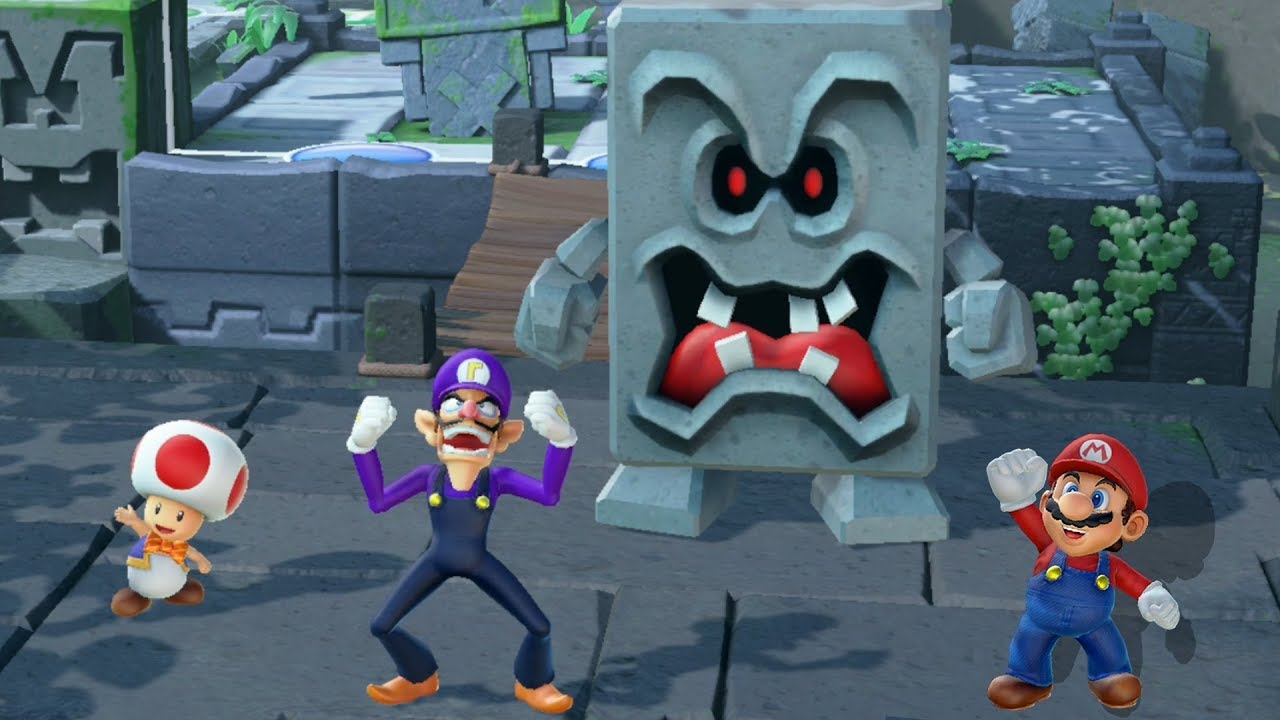 Super Mario Party - Whomp's Domino Ruins - #01 - 4 Player Versus
