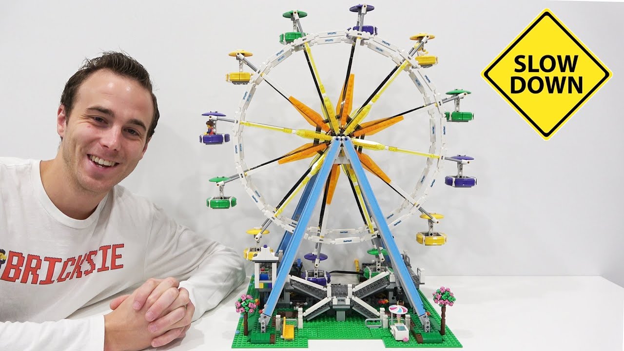 How to SLOW DOWN the LEGO FERRIS WHEEL10247