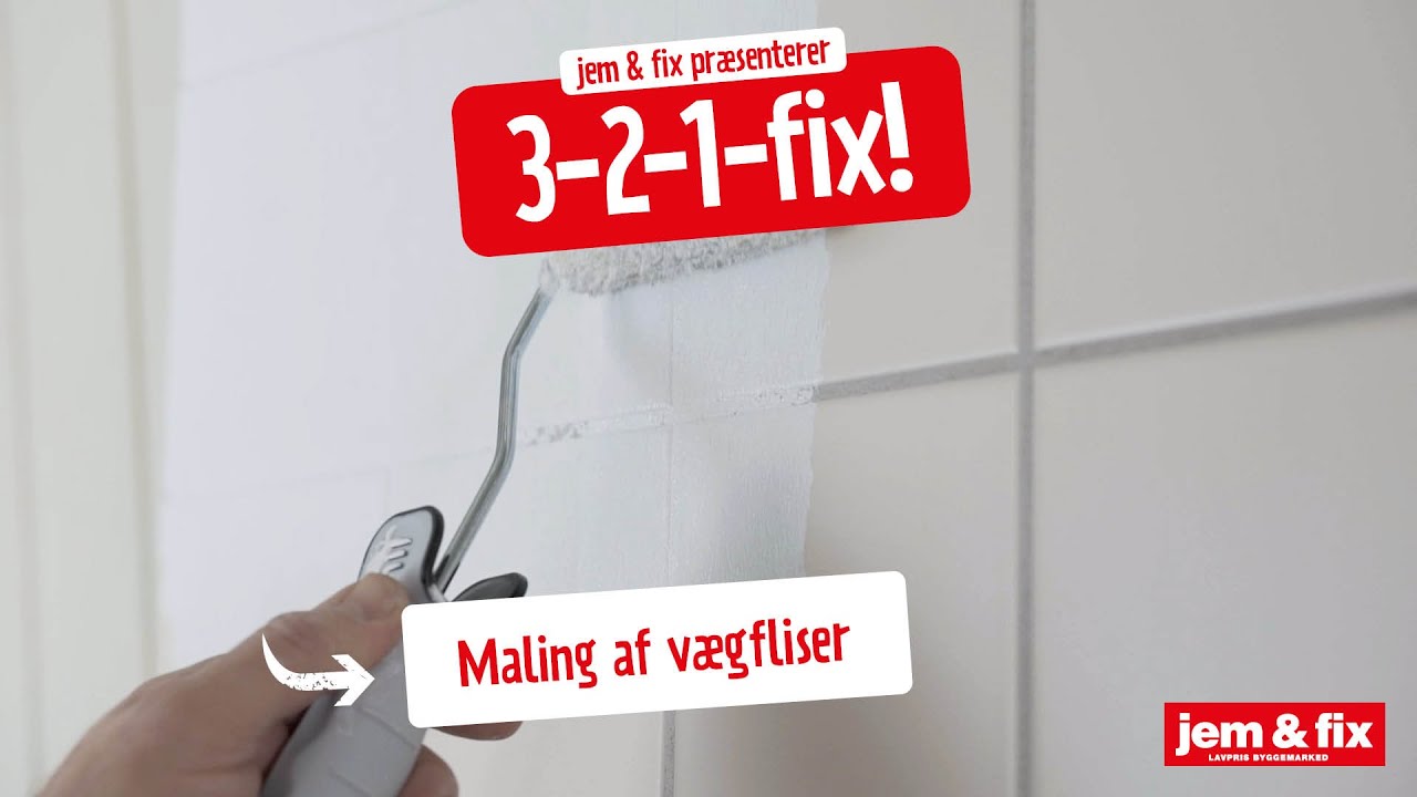 Maling af v&aelig;gfliser | jem & fix