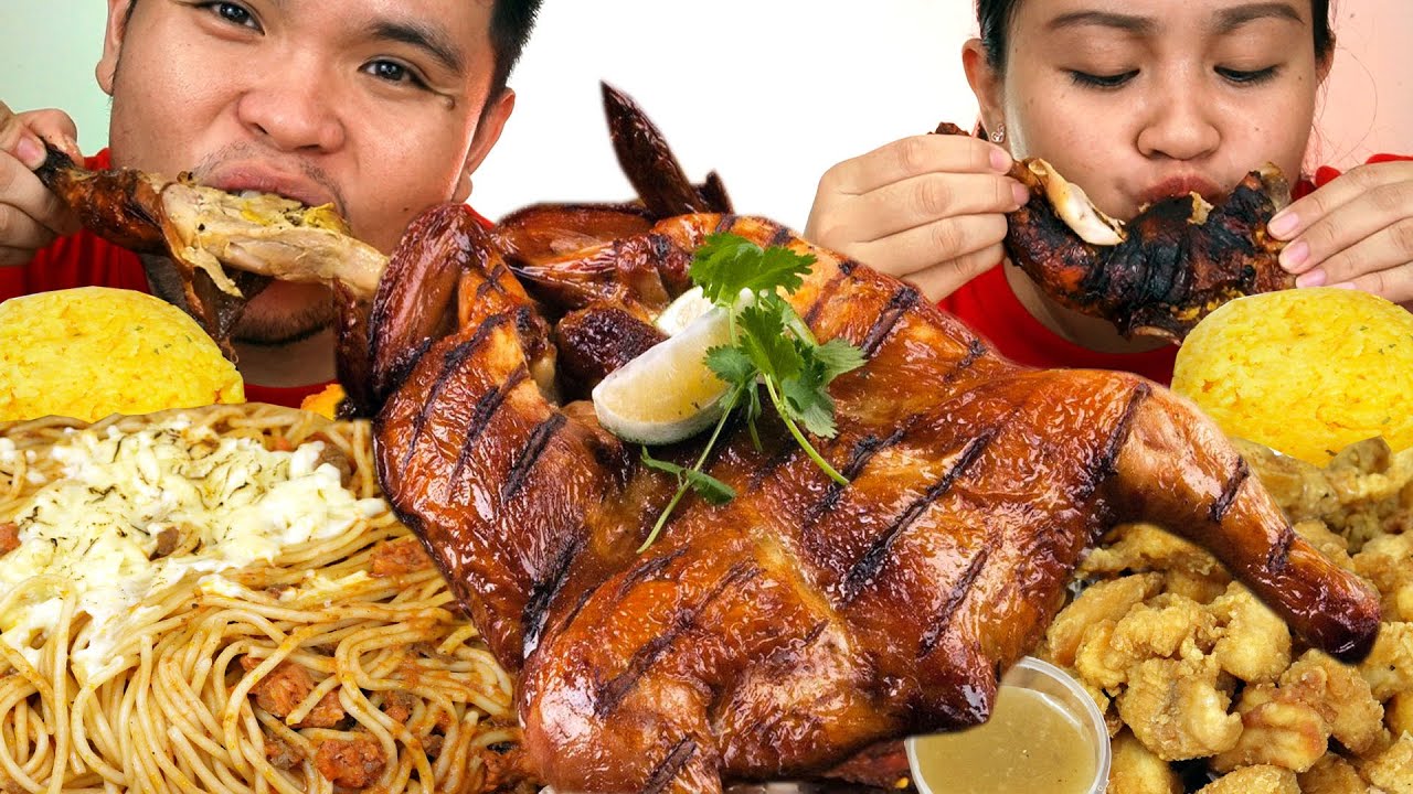 PERI PERI CHARCOAL CHICKEN | Filipino Food Mukbang | Mukbang Philippines