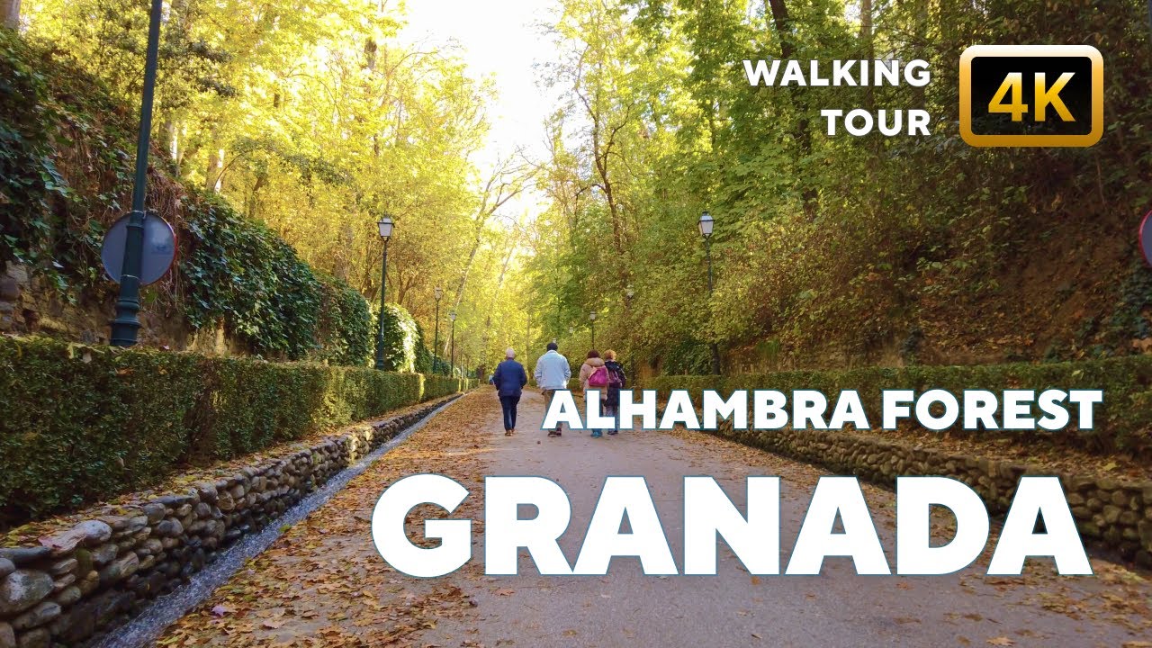 Granada, Spain – 4K Walk leading up to the Alhambra fortress