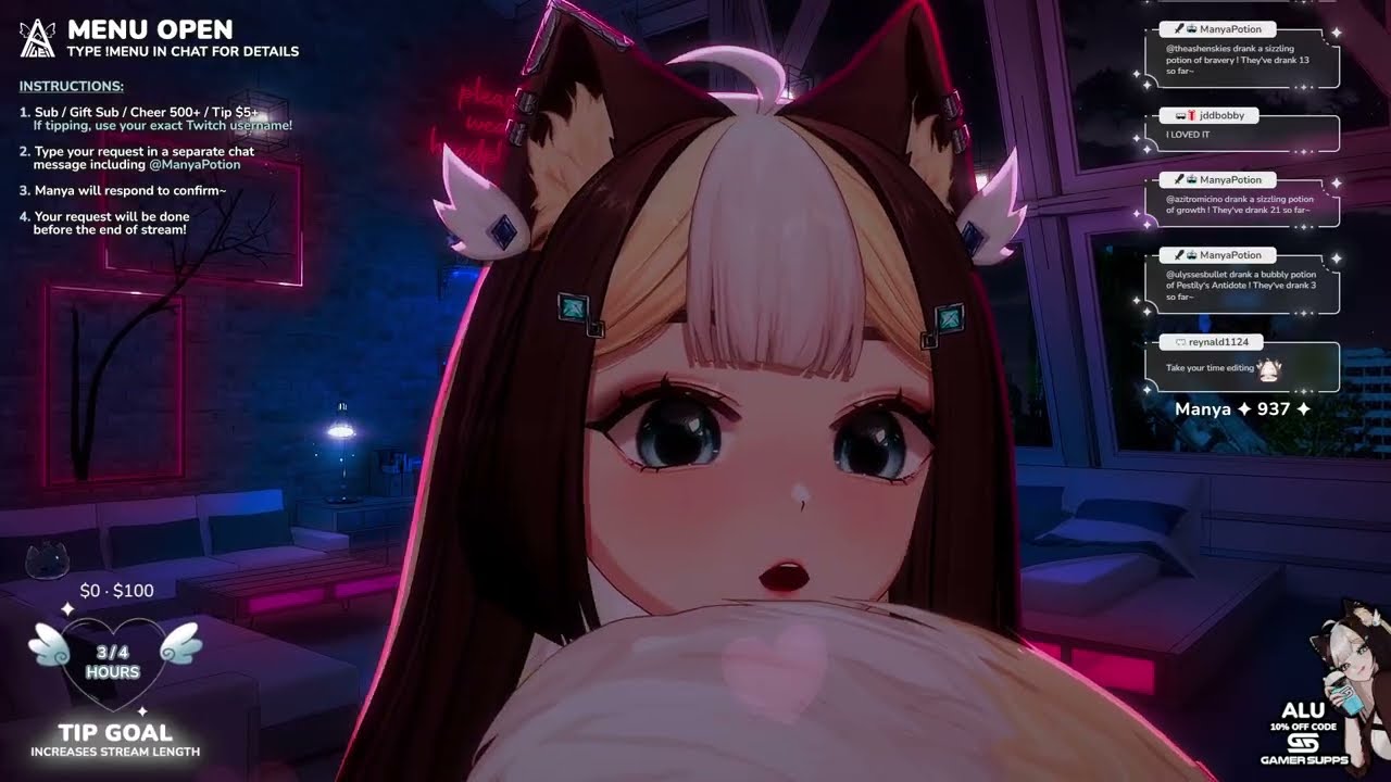 🤍 Menu ASMR | Meow meow!! 🪽