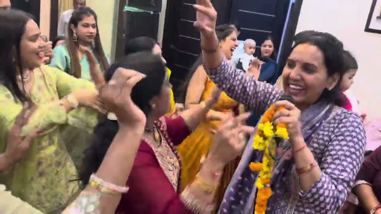 सारी संगत नाचने पे मजबूर हो गई 💃खूब रौनक लगाई 🌹