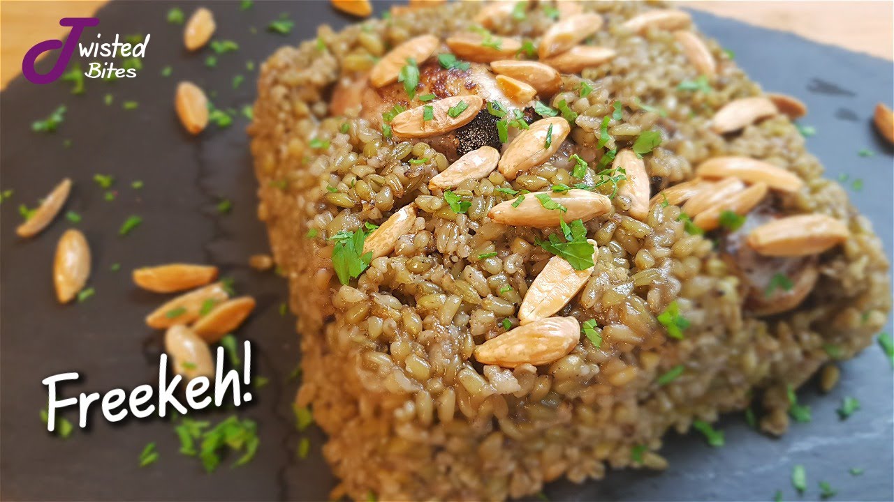 Roasted Chicken with Freekeh l Twisted Bites