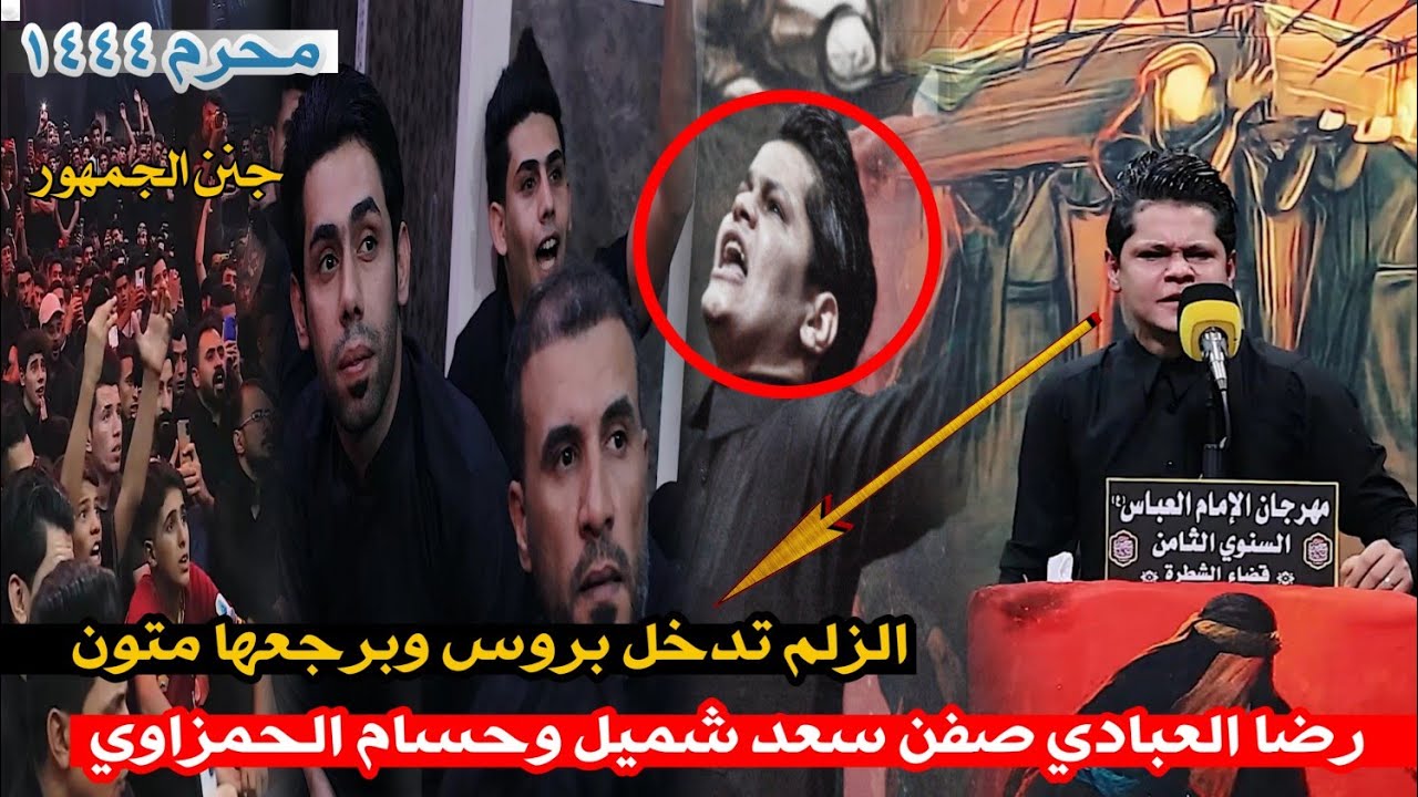 جديد الشاعر رضا العبادي/يرعب الجمهور بقصيد كبيره جدا/مهرجان الشطره الثامن