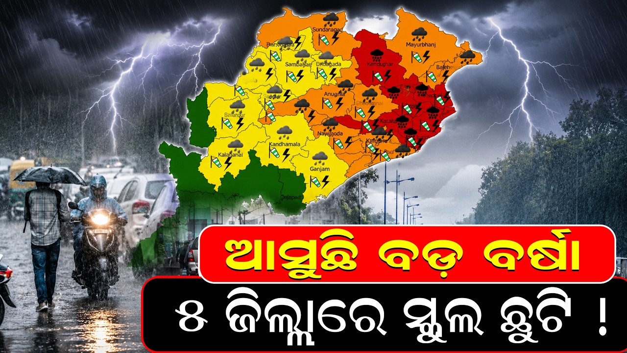 ଆସୁଛି ବଡ଼ ବର୍ଷା | Heavy Rain Alert | Odisha Weather today | imd | weather news | Odia News