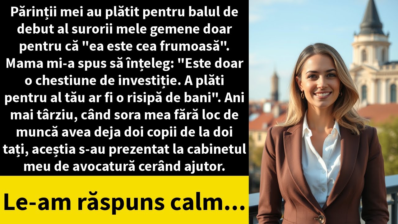 Părinții mei au plătit pentru balul de debut al surorii mele gemene doar pentru că